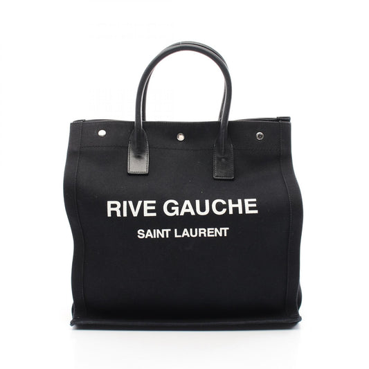 Yves Saint Laurent RIVE GAUCHE Canvas Leather Tote