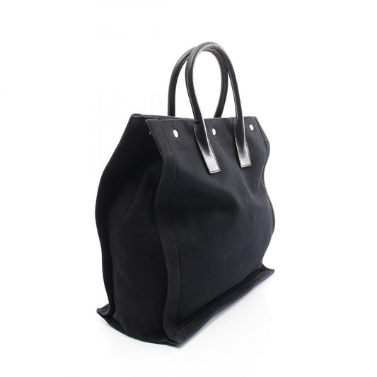 Yves Saint Laurent RIVE GAUCHE Canvas Leather Tote