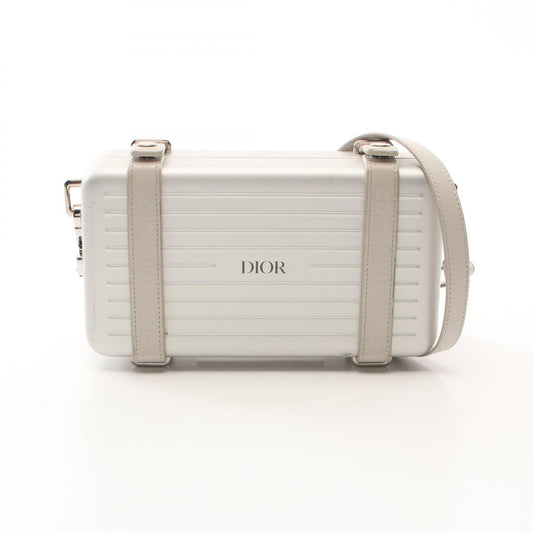 Dior x RIMOWA Leather Aluminum Clutch Bag
