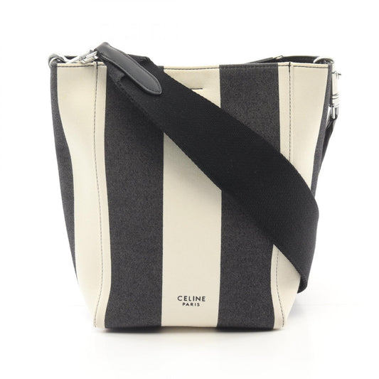 Celine SANGLE BUCKET SMALL Canvas Shoulder Bag