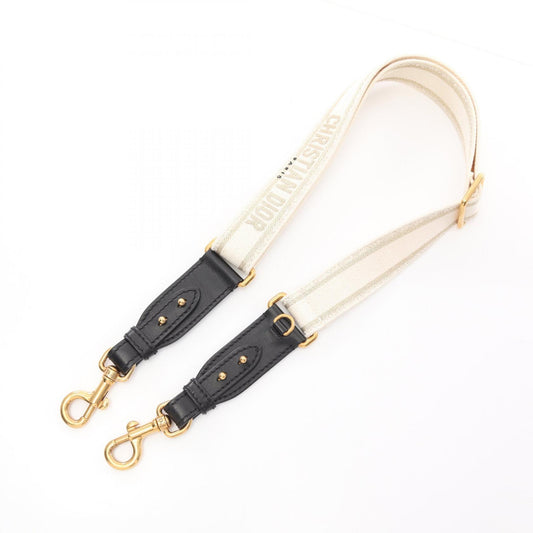 Dior Embroidery Canvas Leather Shoulder Strap