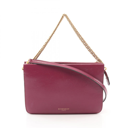 Givenchy CROSS3 Leather Handbag Purple