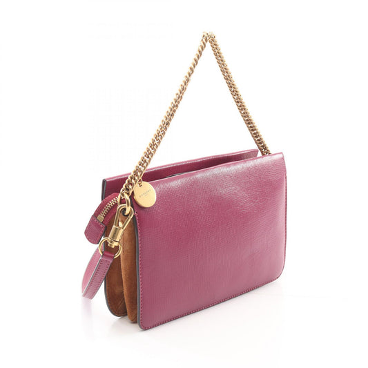 Givenchy CROSS3 Leather Handbag Purple