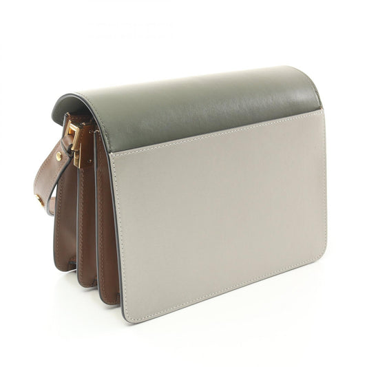 MARNI TRUNK Medium Leather Shoulder Bag