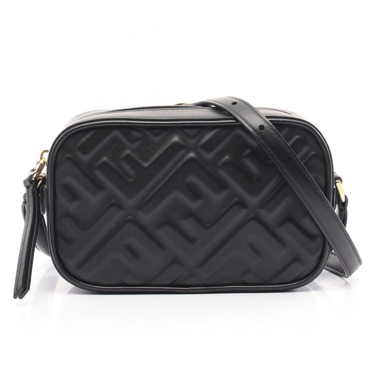 Fendi Leather Mini FF Logo Camera Shoulder Bag
