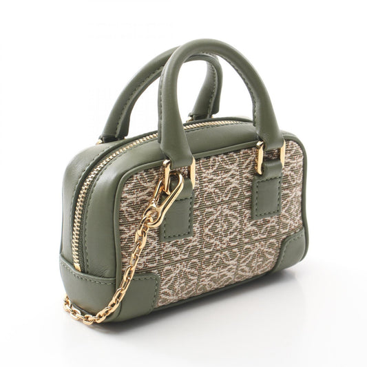 Loewe Canvas Leather Amazona Nano Handbag
