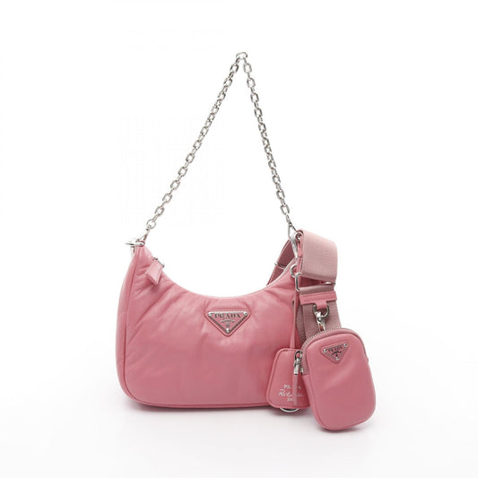 Prada Re-Edition 2005 Embroidered Shoulder Bag