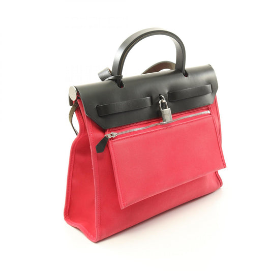 Hermes Aile Bag Zip PM Handbag Pink/Black
