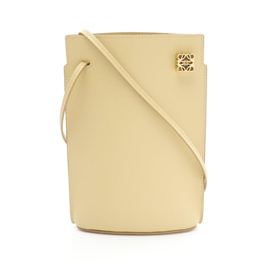 Loewe Leather Shoulder Bag Beige