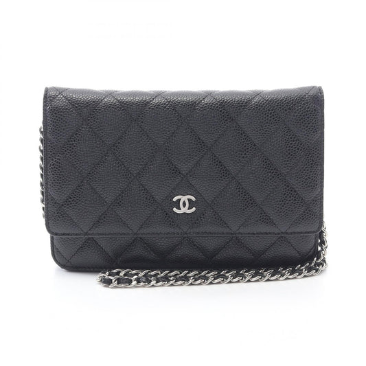 Chanel Matelasse Leather Shoulder Bag Black