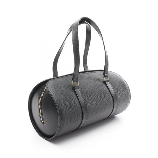 Louis Vuitton Epi Soufflot Leather Handbag Black