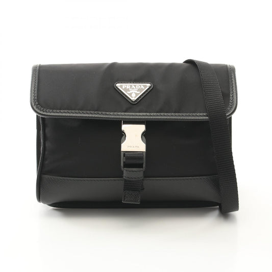 Prada Nylon Saffiano Leather Shoulder Bag 2ZH108