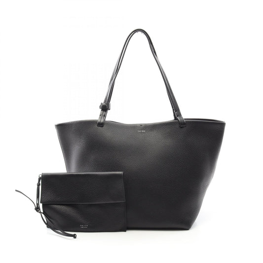 The Row Park Tote Leather Bag Black