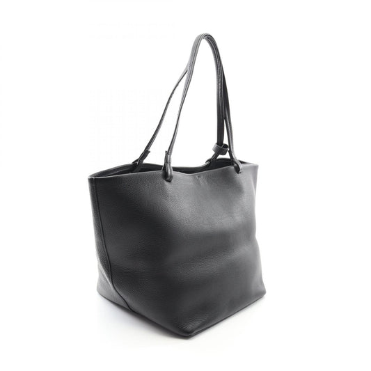 The Row Park Tote Leather Bag Black