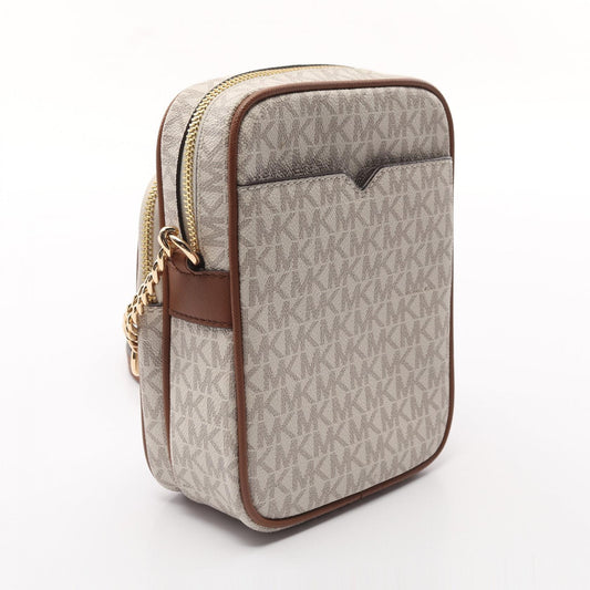 Michael Kors JET SET TRAVEL Shoulder Bag Leather PVC