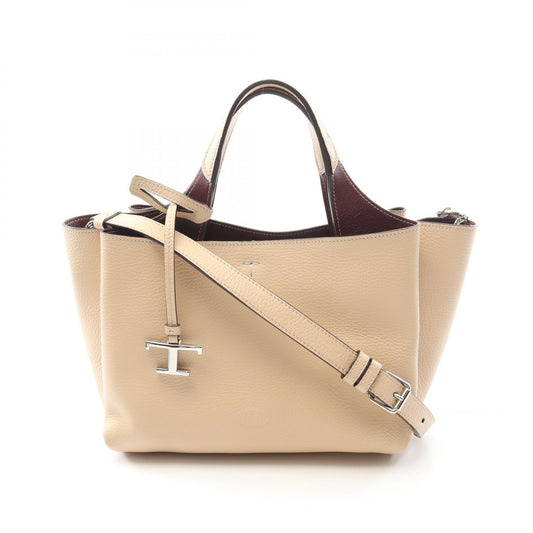 Tod's Timeless Leather Handbag Beige