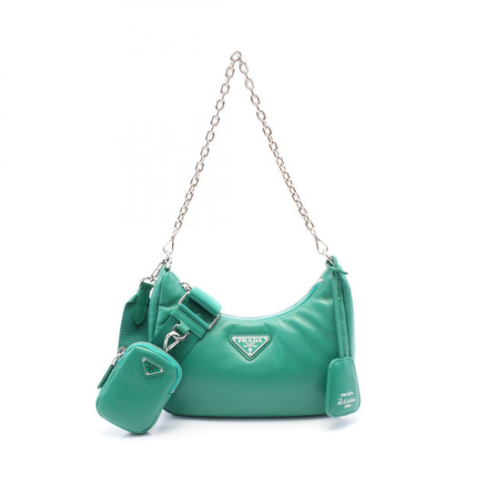 Prada Re-Edition 2006 Embroidery Drill Shoulder Bag