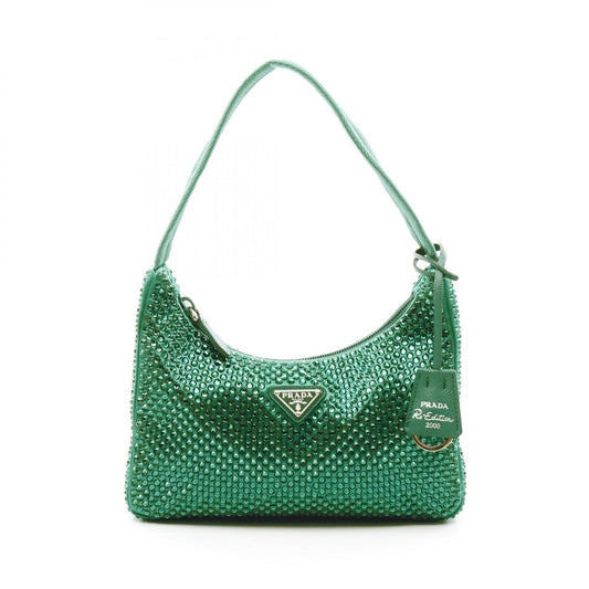 Prada Re-Edition Crystal Fabric Handbag 1BC515