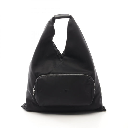 MM6 Japanese Nylon Leather Tote Bag Black