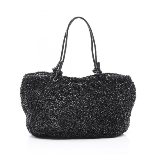 ANTEPRIMA Wire Tote Bag PVC Canvas Black