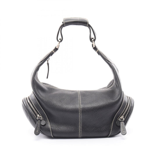 Tod's Leather Gommini Shoulder Bag Black