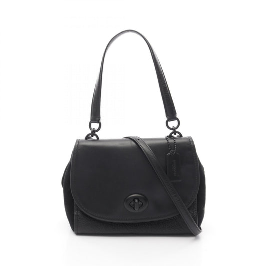 Coach Leather Suede Fay Carryall Handbag F22348