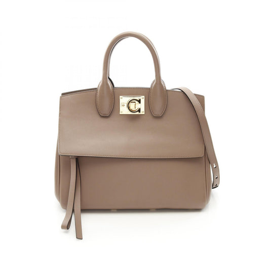 Salvatore Ferragamo Gancini Leather Handbag