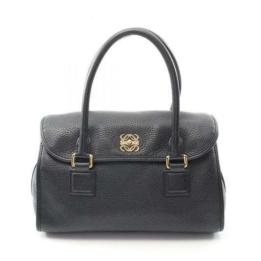 Loewe Alamo 28 Leather Handbag Black