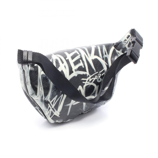 Balenciaga Explorer Graffiti Leather Waist Bag