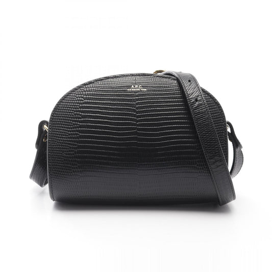A.P.C. Demi Lune Mini Leather Shoulder Bag
