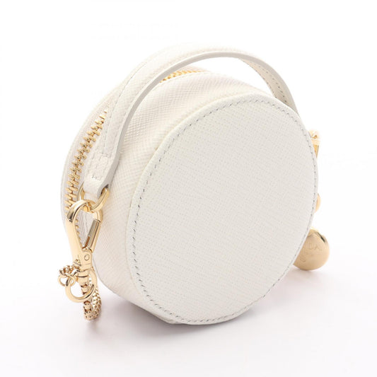 Prada Saffiano Triangle Mini Pouch Shoulder Bag