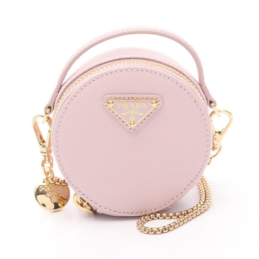 Prada Saffiano Triangle Mini Pouch Shoulder Bag
