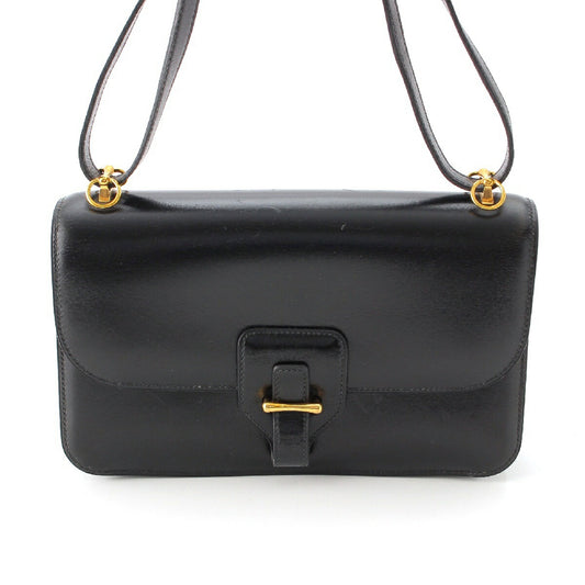 Hermes Dolly Box Calf Shoulder Bag Black