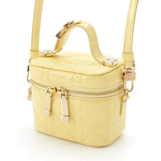 Dior Micro Cannage Enamel Heart Charm 2way Vanity Bag