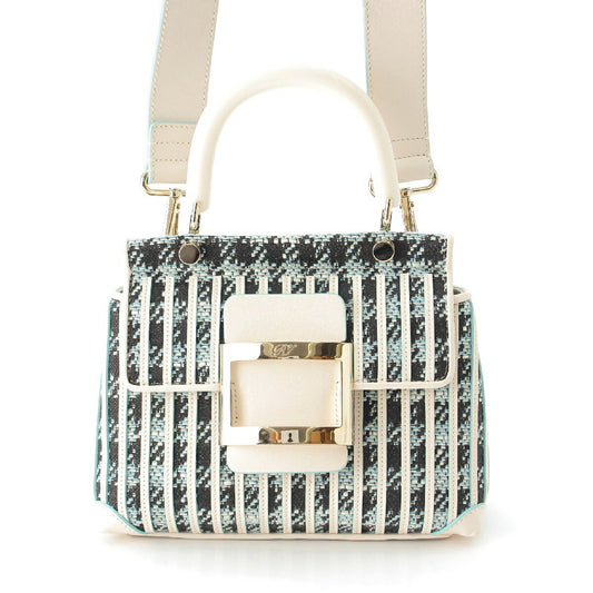 Roger Vivier Tweed Leather 2WAY Shoulder Handbag