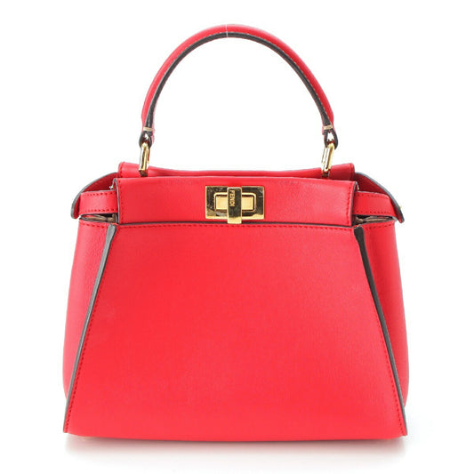 Fendi Mini Peekaboo Leather 2way Handbag