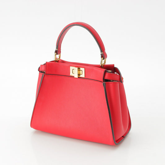 Fendi Mini Peekaboo Leather 2way Handbag