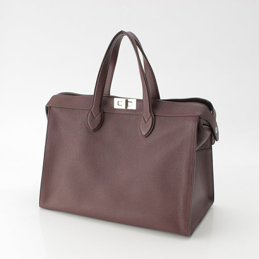 Fendi Peekaboo ICU 48 Leather Boston Bag