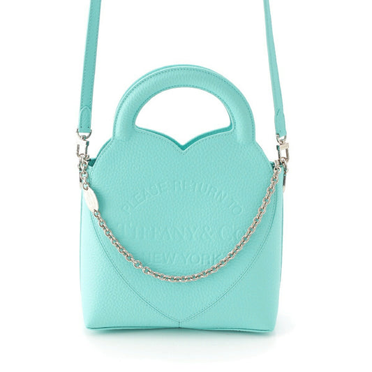Tiffany & Co Leather Heart 2way Shoulder Handbag