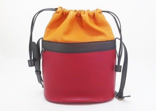 J&M Davidson Leather Drawstring Shoulder Bag