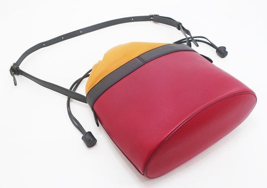 J&M Davidson Leather Drawstring Shoulder Bag