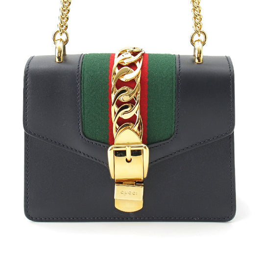 Gucci Sylvie Leather Chain Shoulder Bag