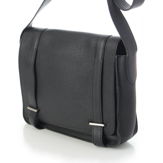Hermes Steve Caporal 27 Leather Shoulder Bag