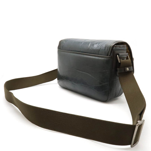 HUNTING WORLD Leather Shoulder Messenger Bag