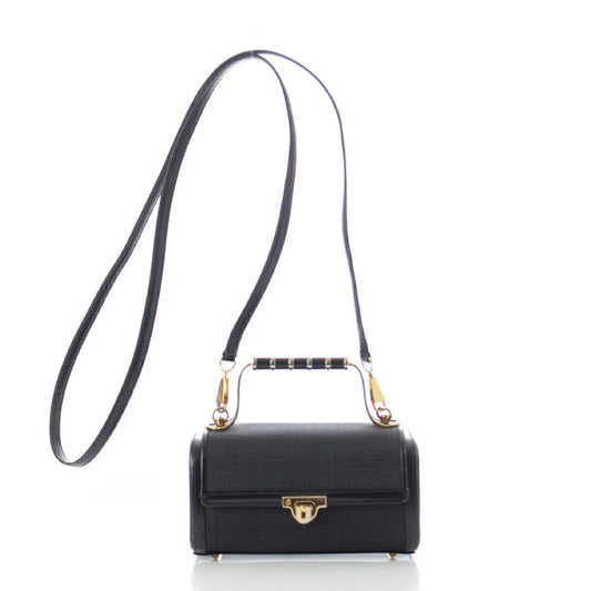 Horsehair Mini Vanity Bag 2way Black