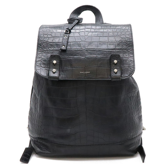 Saint Laurent Croc-Embossed Sac de Jour Backpack