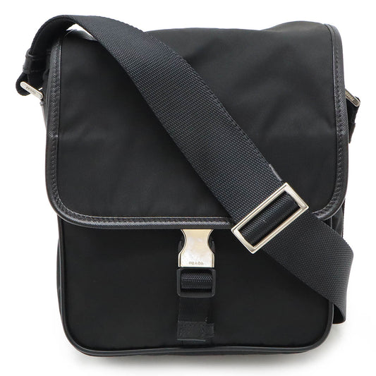 Prada Nylon Leather Shoulder Bag