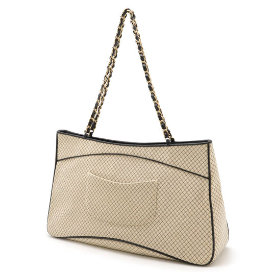 Chanel Micro Matelasse Tote Bag Jersey Leather