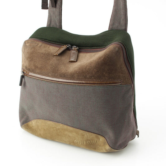 Miu Miu Suede Leather Shoulder Bag
