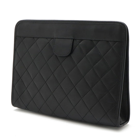 Chanel Lambskin Coco Mark Clutch Bag